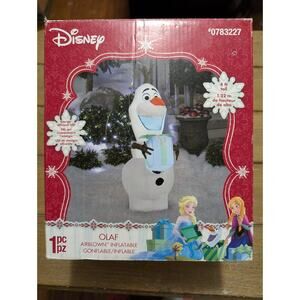 2016 Disney Frozen OLAF Inflatable Christmas Snowman 4'